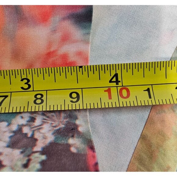 Athleta Womens‎ S Marlow Orange Pink Watercolor Floral Shorts Romper - Picture 15 of 16